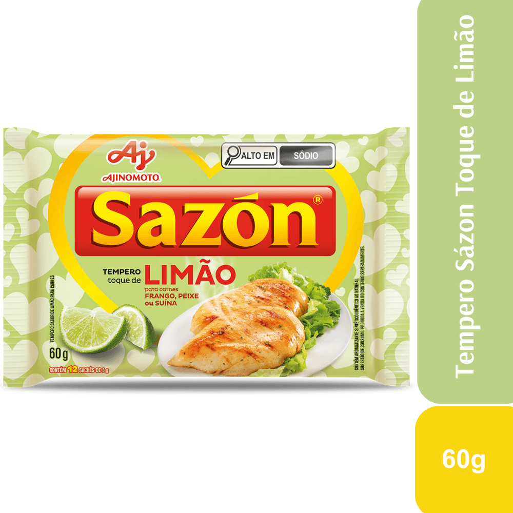 SAZON TEMPERO PRONTO LIMÃO 60G  – AJINOMOTO