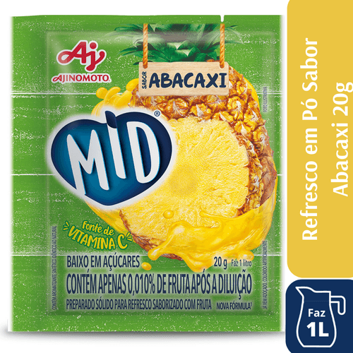 MID REFRESCO EM PÓ 25G – ABACAXI – AJINOMOTO