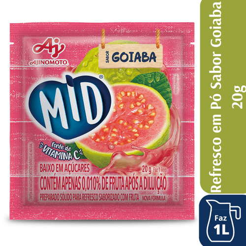 MID REFRESCO EM PÓ 25G – GOIABA – AJINOMOTO