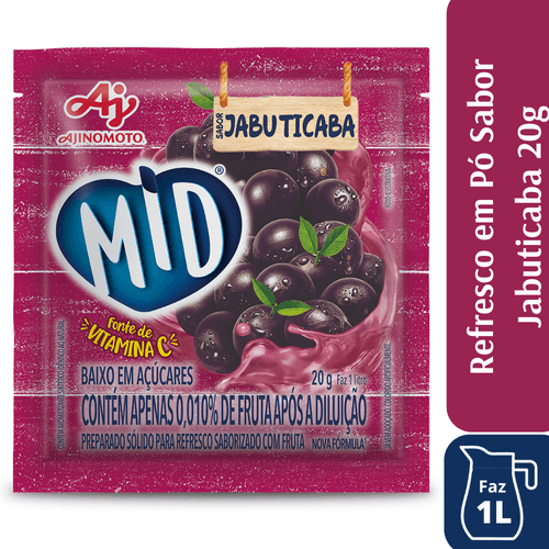 MID REFRESCO EM PÓ 25G – JABUTICABA – AJINOMOTO
