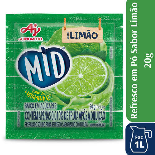 MID REFRESCO EM PÓ 25G -LIMAO – AJINOMOTO