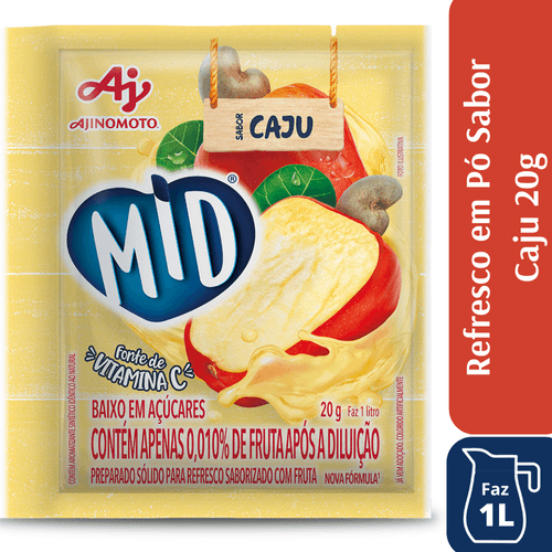 MID REFRESCO EM PÓ 25G – CAJU – AJINOMOTO