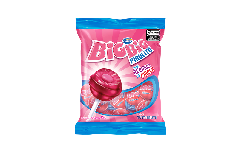 PIRULITO CHICLE BIG BIG MAX 600G – TUTTI FRUTTI – ARCOR