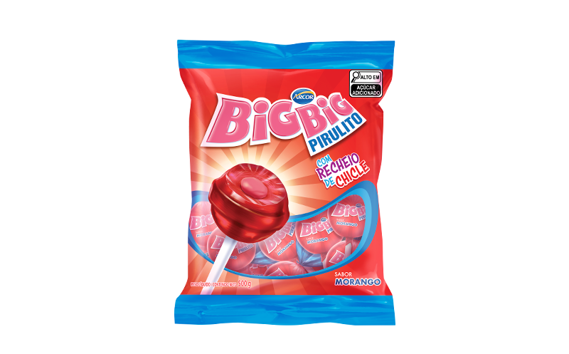 PIRULITO CHICLE BIG BIG MAX 600G – MORANGO – ARCOR