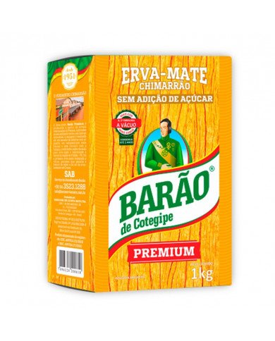 ERVA MATE BARÃO PREMIUM VÁCUO 1KG – BARÃO DE COTEGIPE