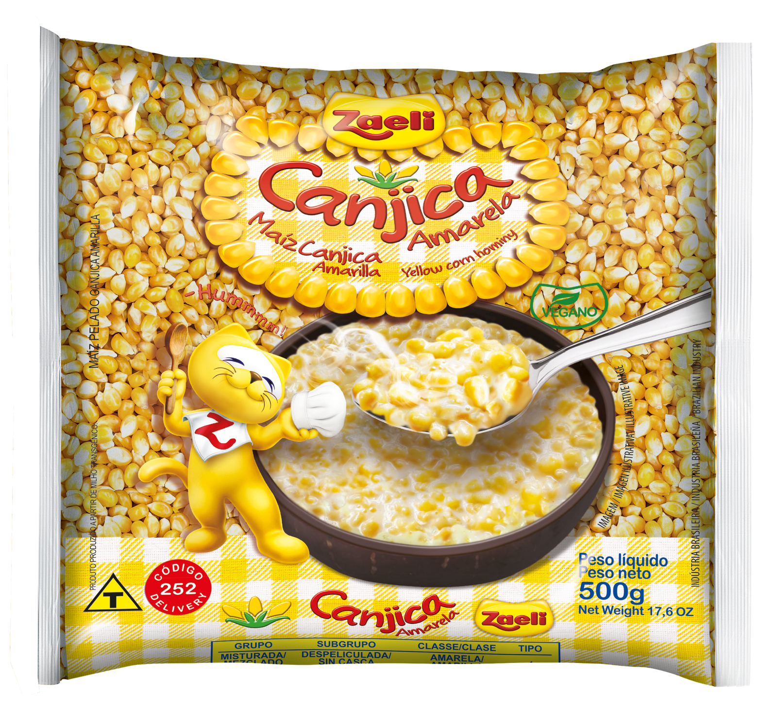 CANJICA AMARELA ZAELI 500GR  – ZAELI