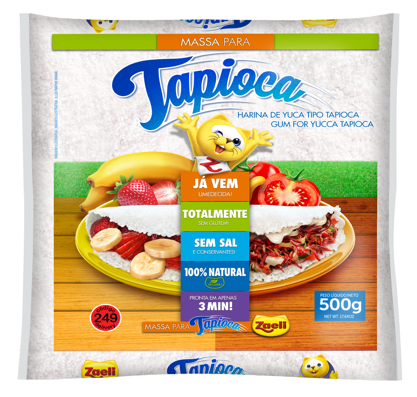 MASSA PRONTA PARA TAPIOCA ZAELI 500GR  – ZAELI