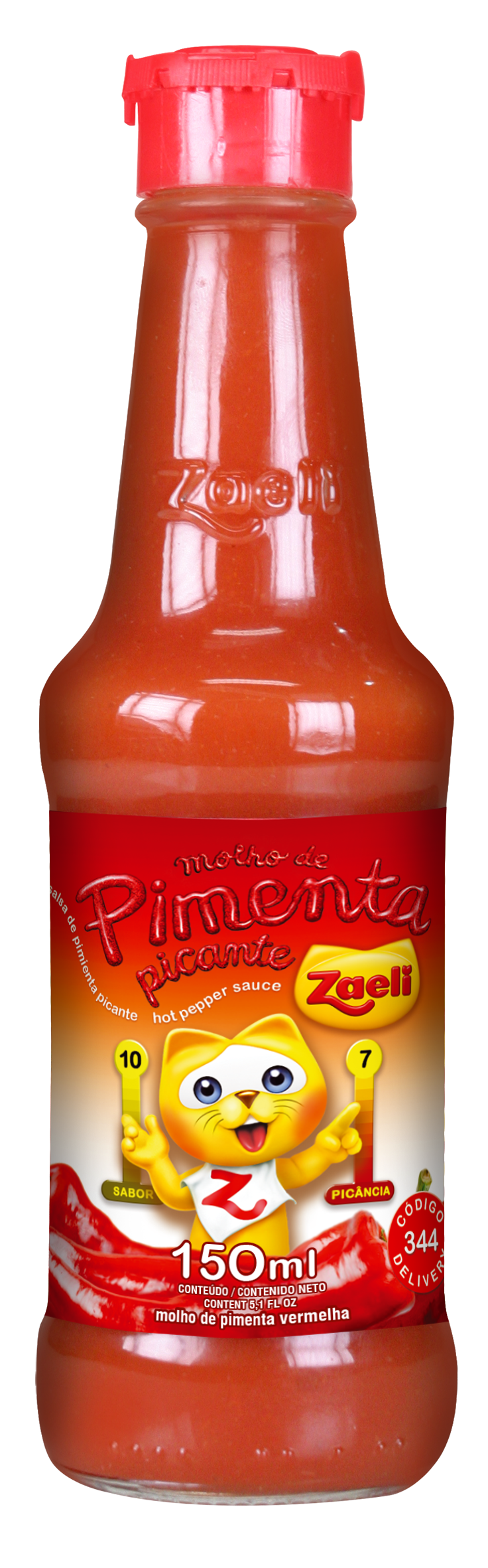 MOLHO DE PIMENTA PICANTE ZAELI 150ML  – ZAELI