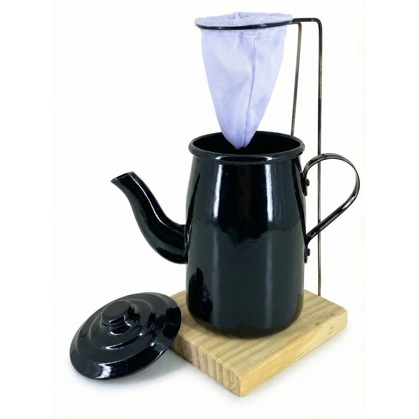 MINI COADOR CAFÉ BASE COM BULE 400ML ALUMIBOM