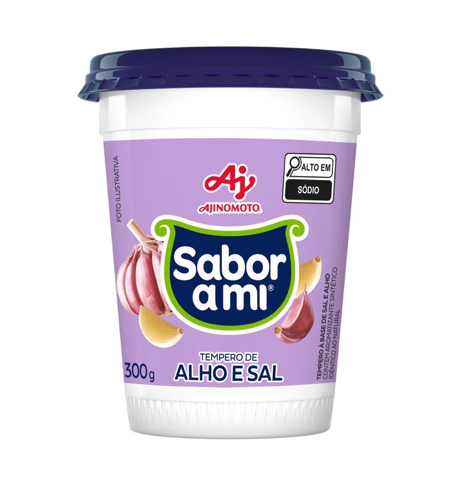 TEMPERO SABOR A MI ALHO E SAL POTE 300GR
