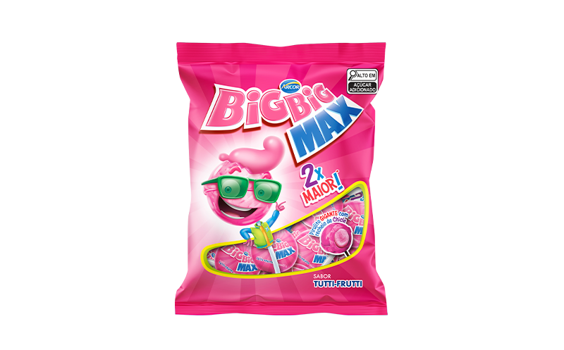 PIRULITO CHICLÉ TUTTI-FRUTTI BIG BIG MAX 600GR