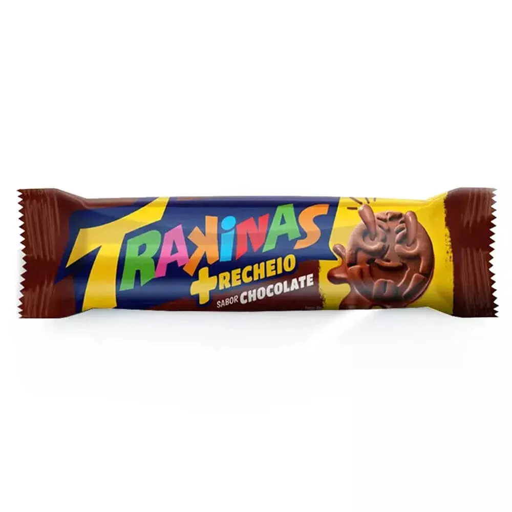 BISCOITO RECHEADO TRAKINAS CHOCOLATE 126GR