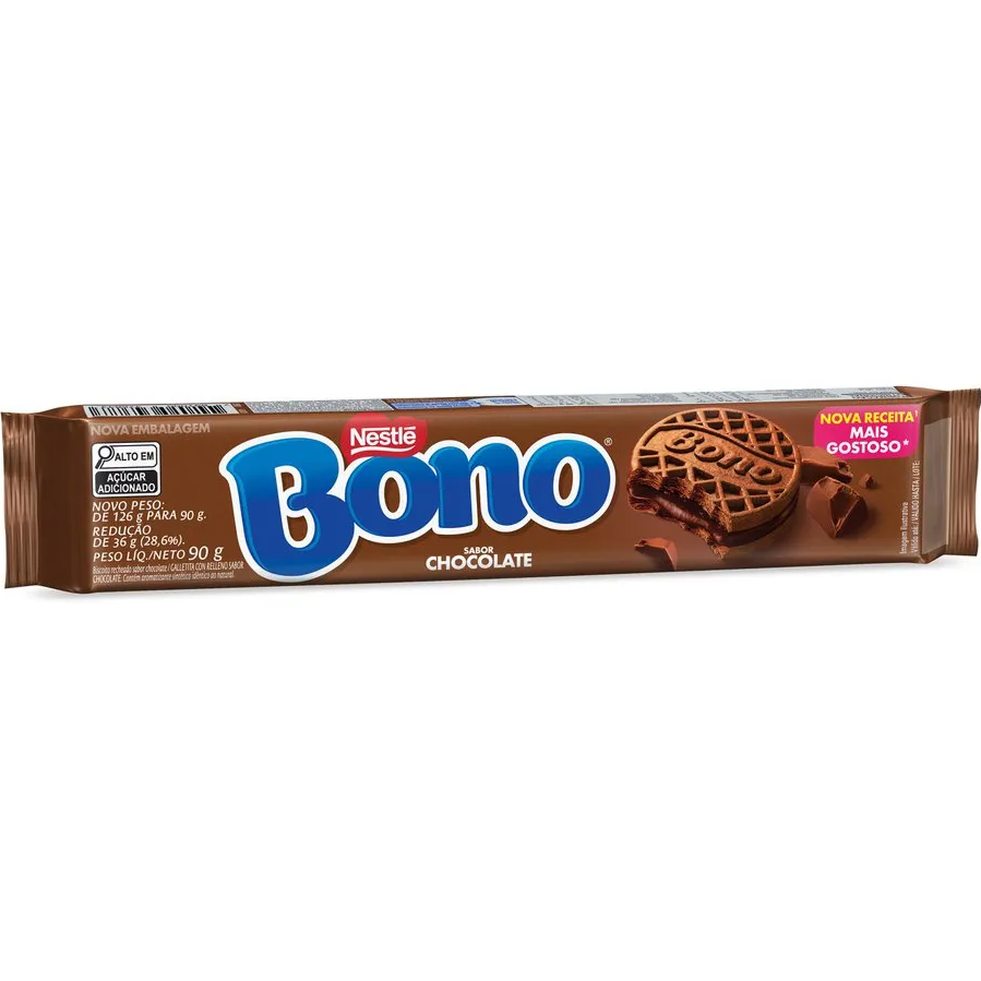 BISCOITO RECHEADO BONO CHOCOLATE 90GR