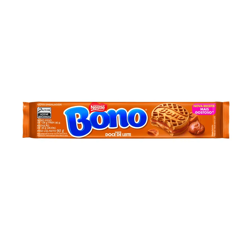 BISCOITO RECHEADO BONO DOCE DE LEITE 90GR