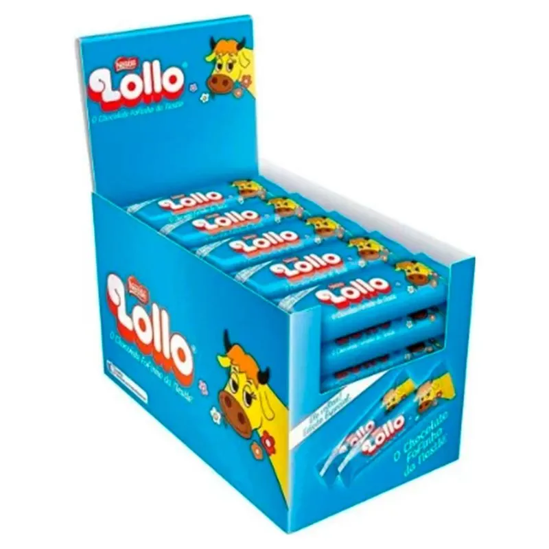 CHOCOLATE LOLLO CAIXA COM 30UN X 28GR