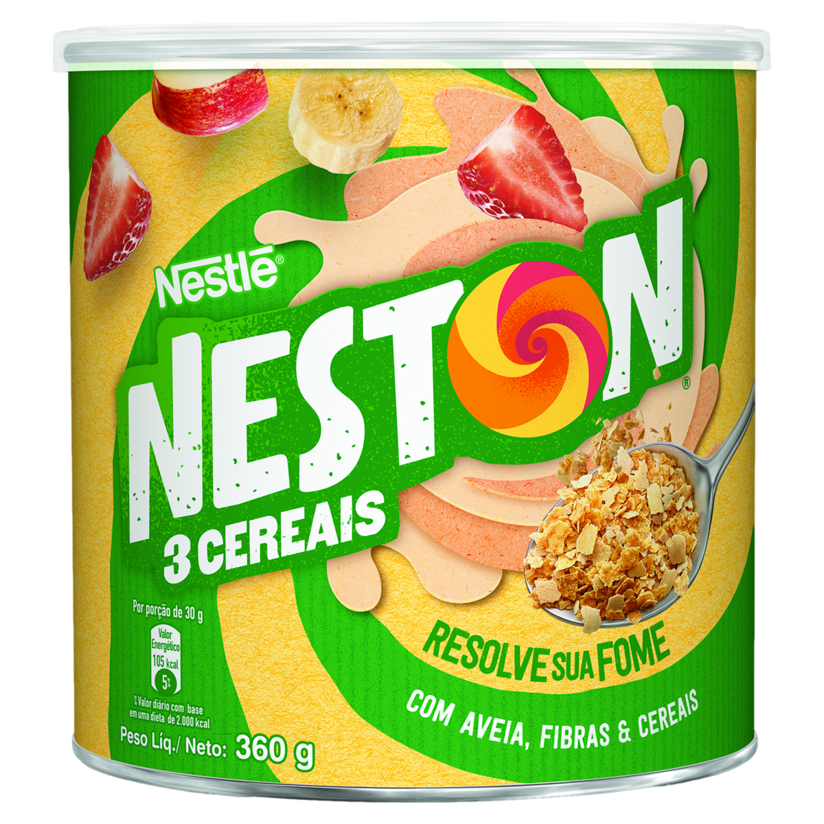 MINGAU NESTON 3 CEREAIS LATA 360GR