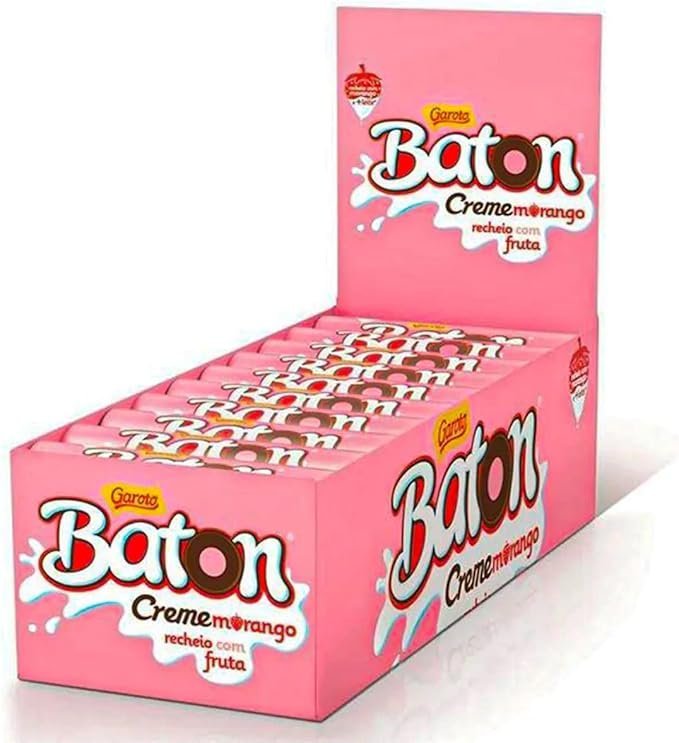 BATON GAROTO MORANGO – DISPLAY C/ 30 X 16GR