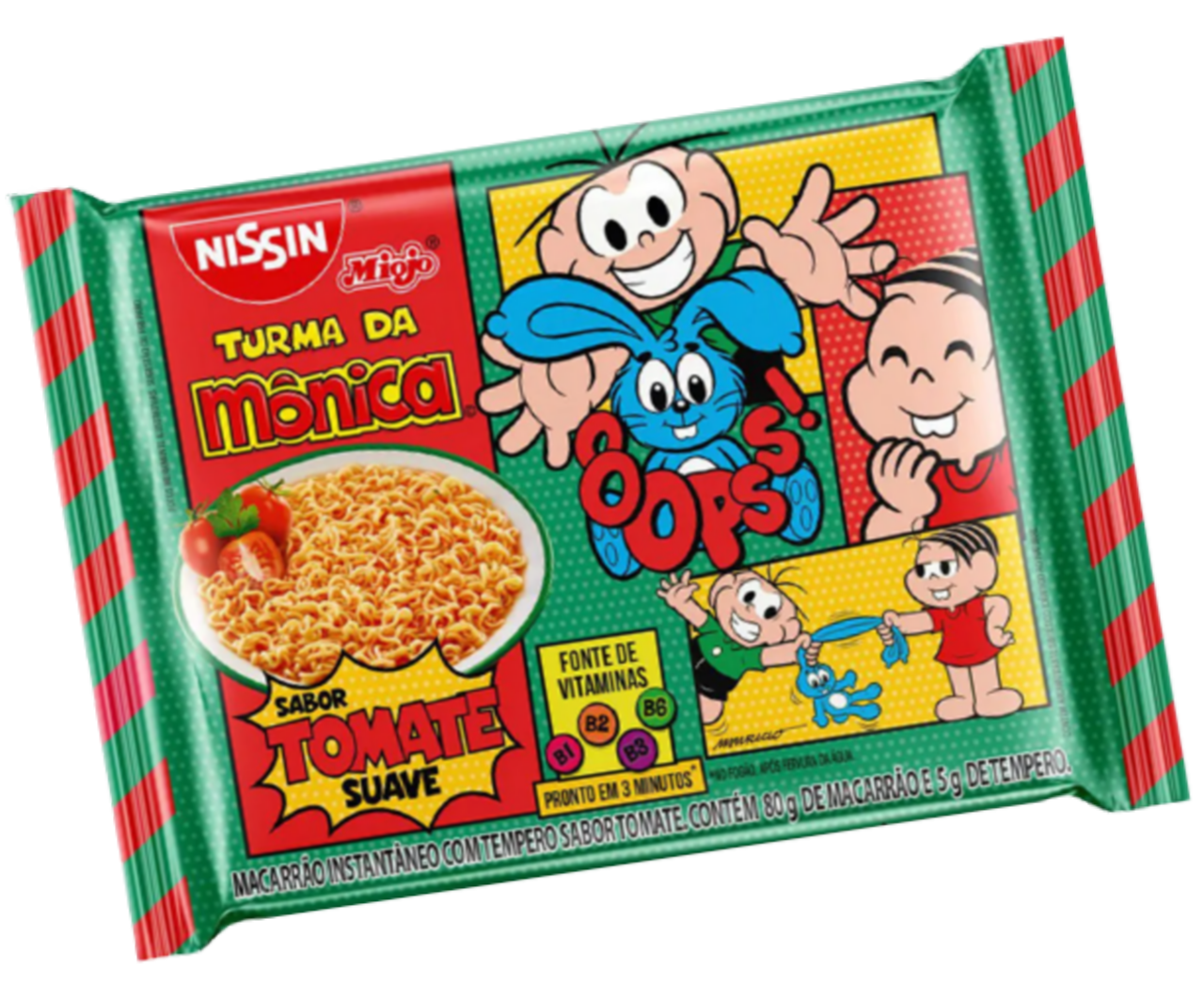 NISSIN LAMEN TURMA DA MÔNICA SABOR TOMATE 85GR