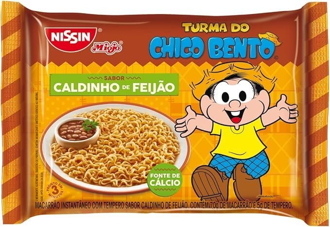 NISSIN LAMEN TURMA DA MÔNICA CALDINHO DE FEIJÃO 85GR