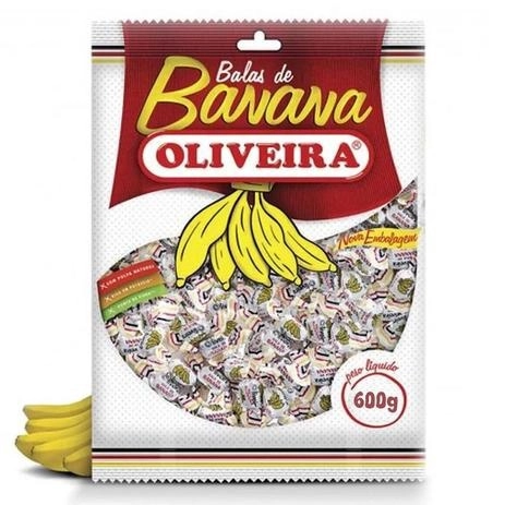 BALA DE BANANA OLIVEIRA 500GR