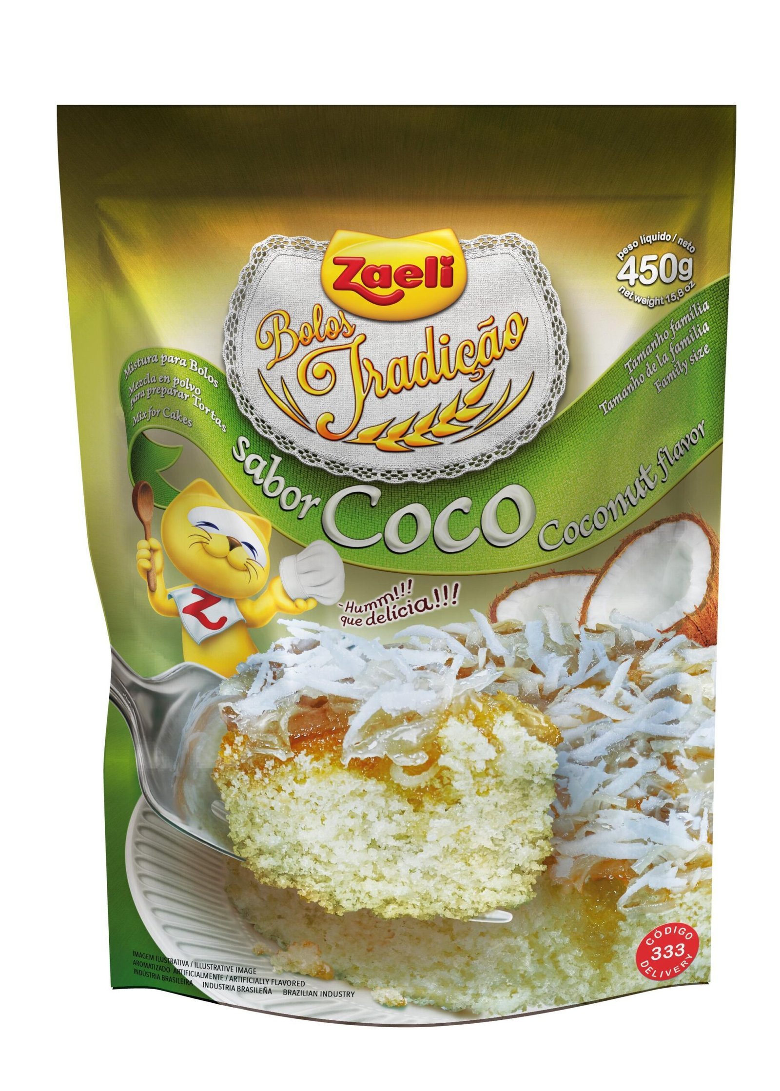 MISTURA DE BOLO COCO ZAELI 450G
