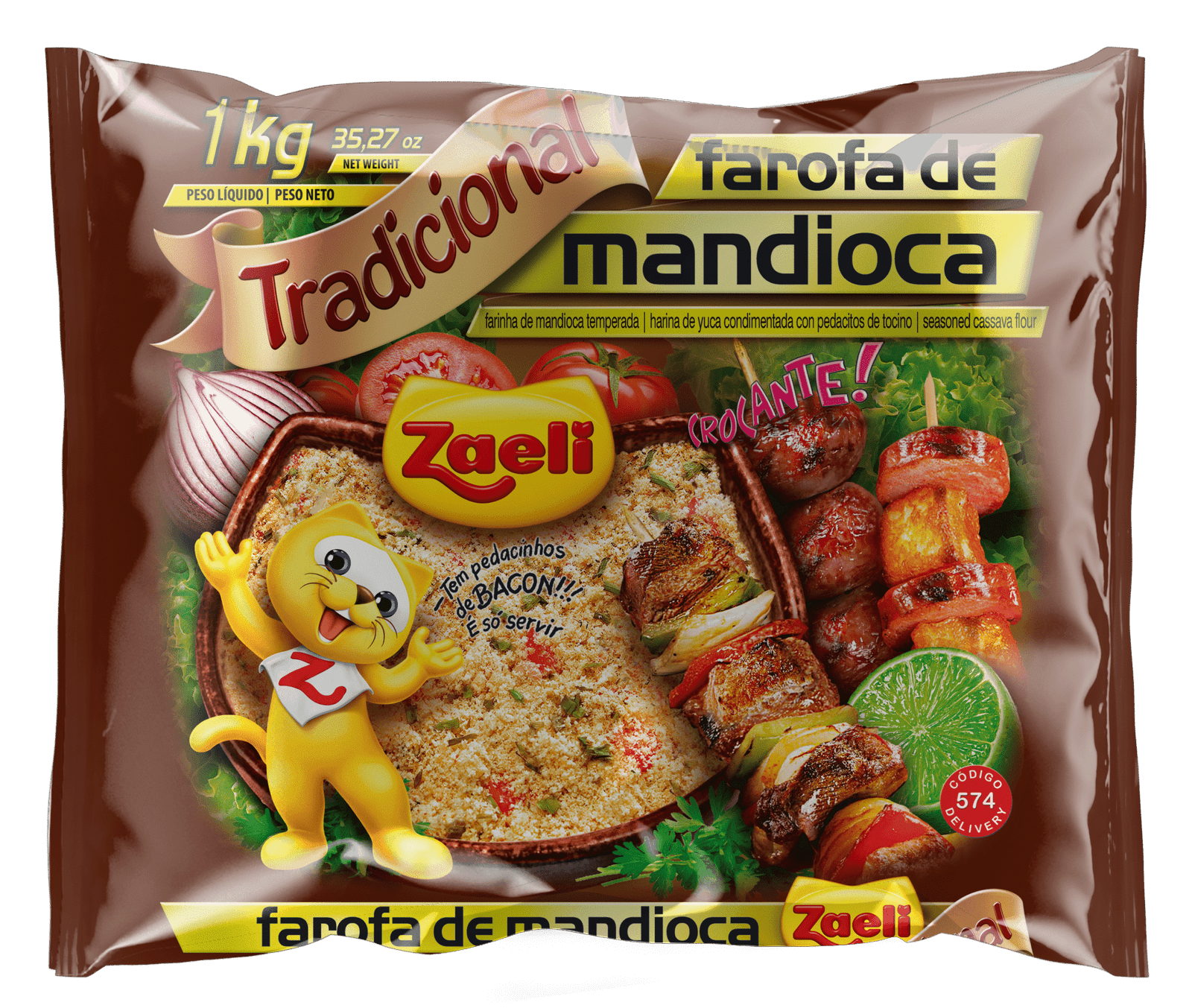 FAROFA ZAELI MANDIOCA TRADICIONAL 1KG